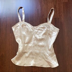 Champagne Colored Bustier Top